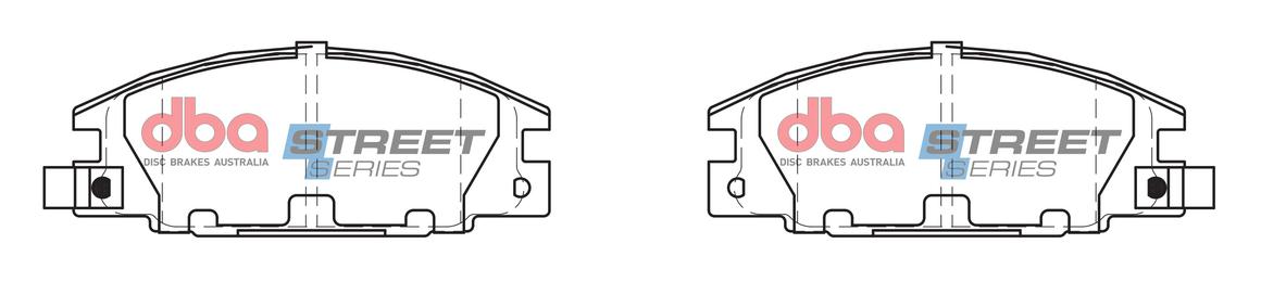 DBA Street Series Brake Pad Set Front DB1116SS