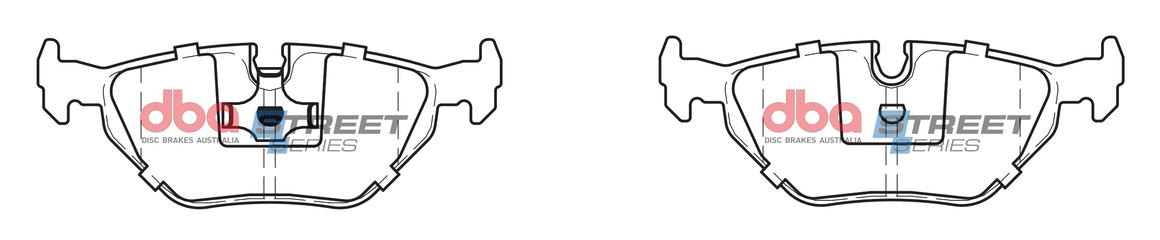 DBA Street Series Brake Pad Set Rear DB1132SS