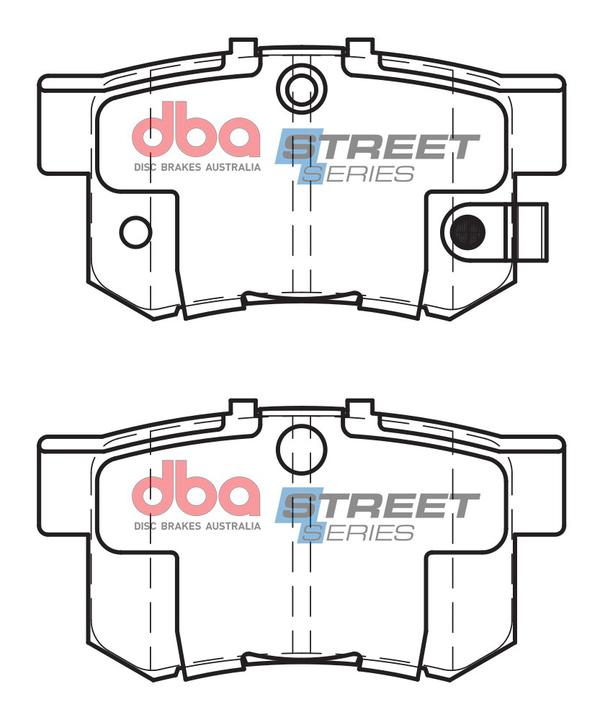 DBA Street Series Brake Pad Set Rear DB1142SS