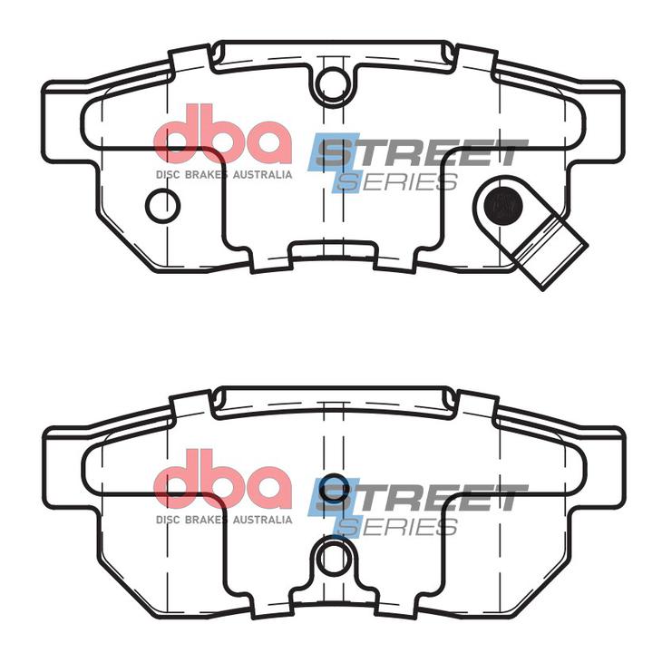 DBA Street Series Brake Pad Set Rear DB1163SS