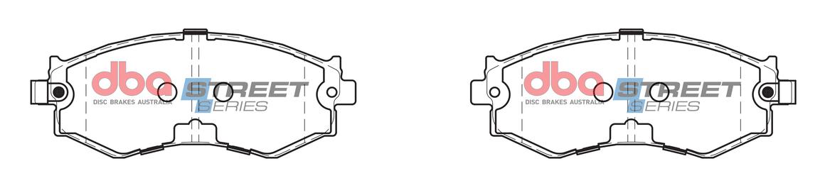 DBA Street Series Brake Pad Set Front DB1165SS