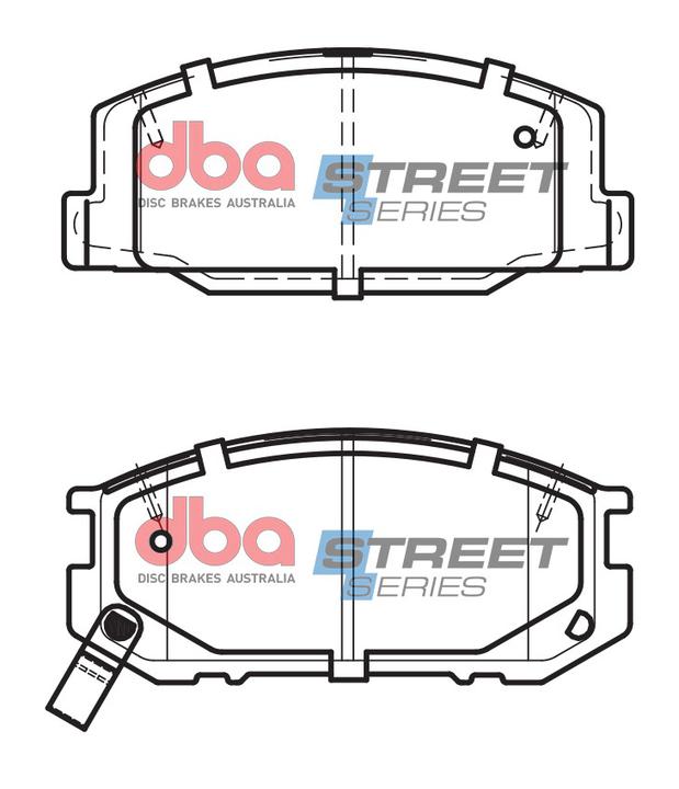 DBA Street Series Brake Pad Set Front DB1208SS