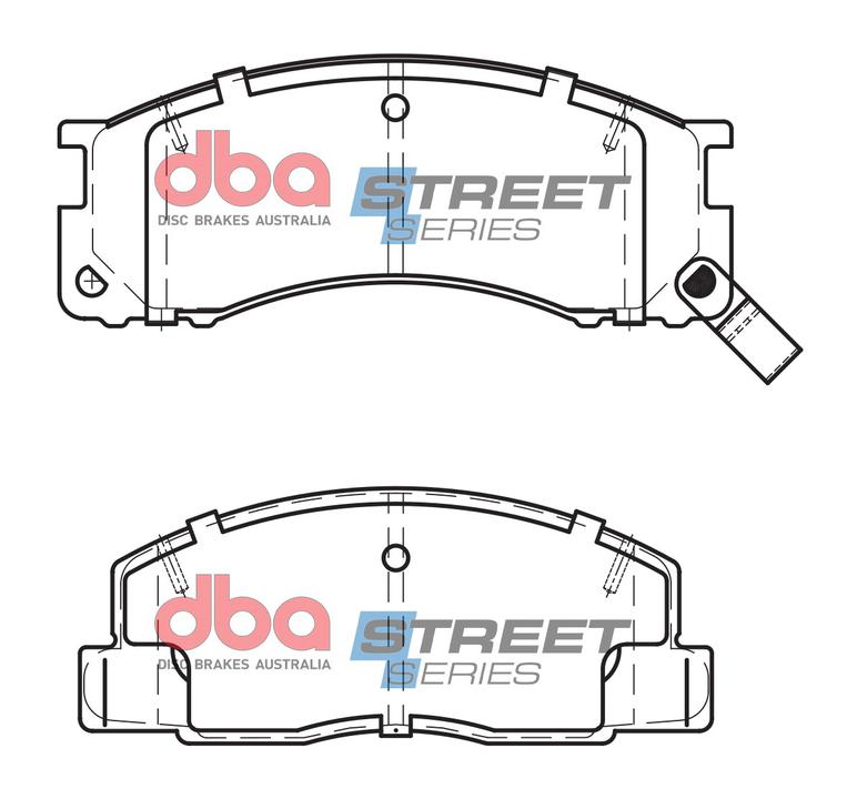DBA Street Series Brake Pad Set Front DB1215SS