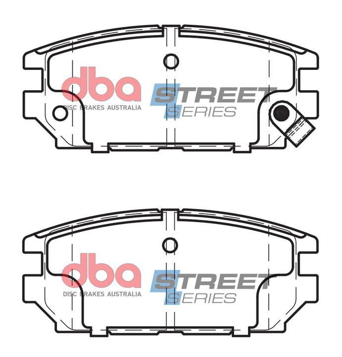 DBA Street Series Brake Pad Set Rear DB1238SS
