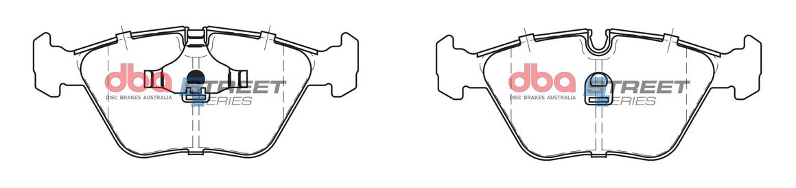 DBA Street Series Brake Pad Set Front DB1242SS