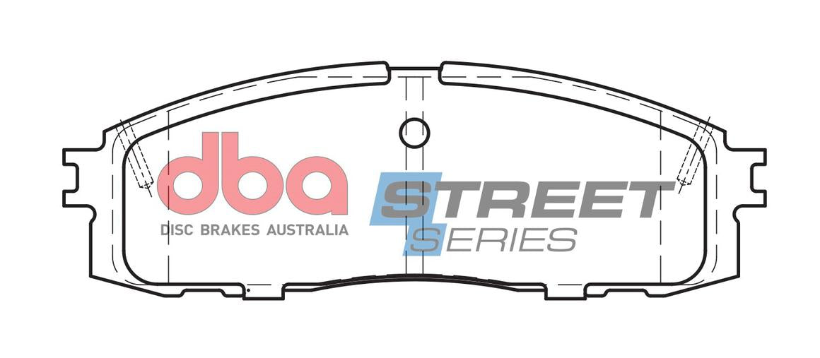 DBA Street Series Brake Pad Set Rear DB1244SS