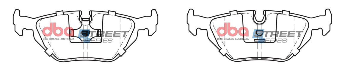 DBA Street Series Brake Pad Set Rear DB1245SS