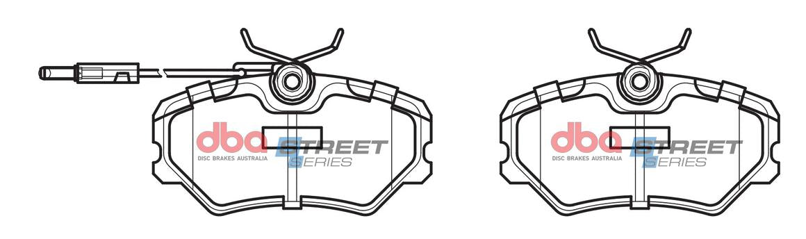 DBA Street Series Brake Pad Set Front DB1258SS