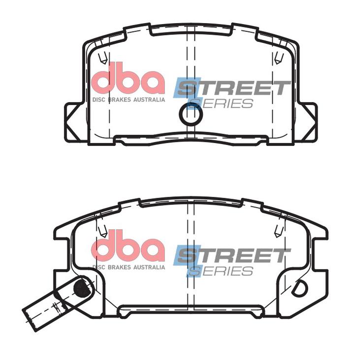 DBA Street Series Brake Pad Set Rear DB1260SS