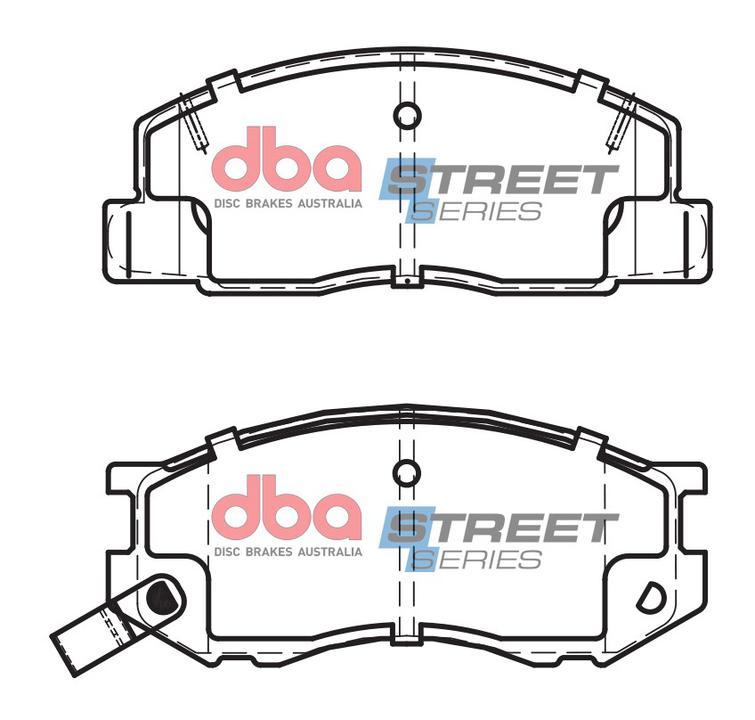 DBA Street Series Brake Pad Set Front DB1276SS