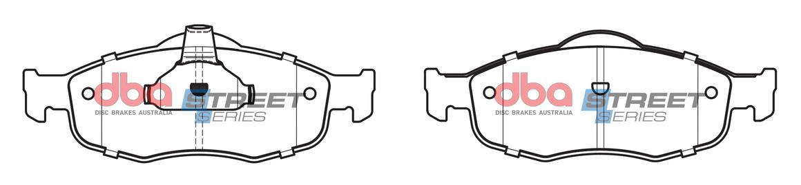 DBA Street Series Brake Pad Set Front DB1299SS