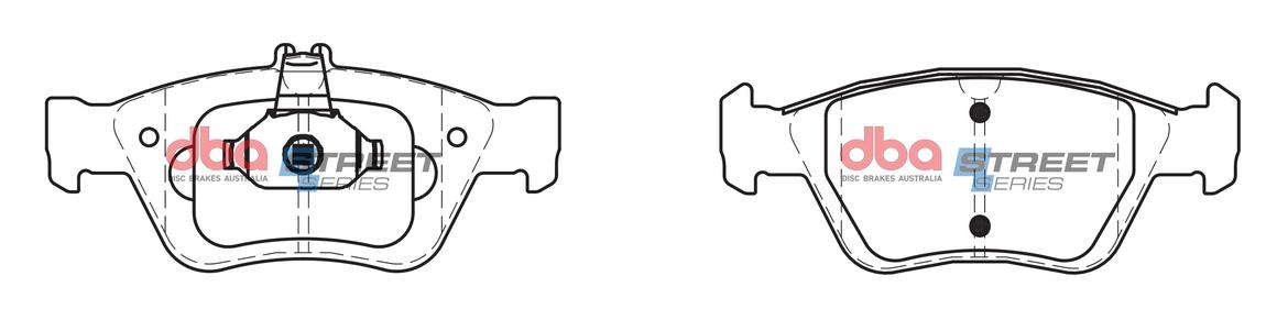 DBA Street Series Brake Pad Set Front DB1330SS