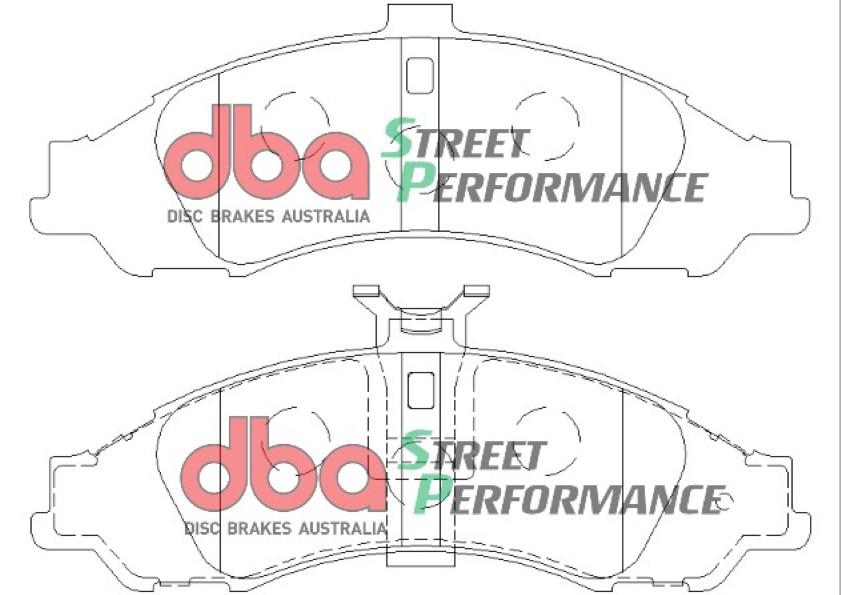 DBA Street Performance Brake Pad Set Front DB1331SP