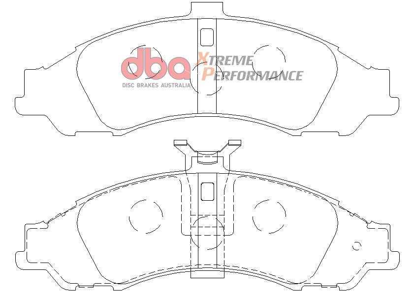 DBA Xtreme Performance Brake Pad Set Front DB1331XP