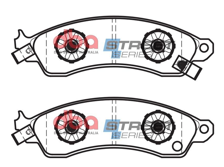 DBA Street Series Brake Pad Set Front DB1353SS
