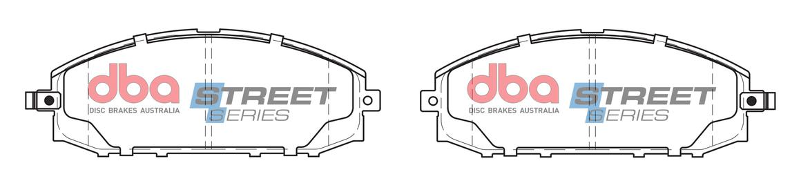 DBA Street Series Brake Pad Set Front DB1361SS