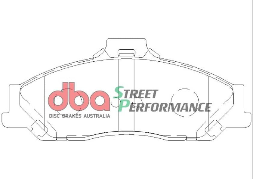 DBA Street Performance Brake Pad Set Front DB1366SP