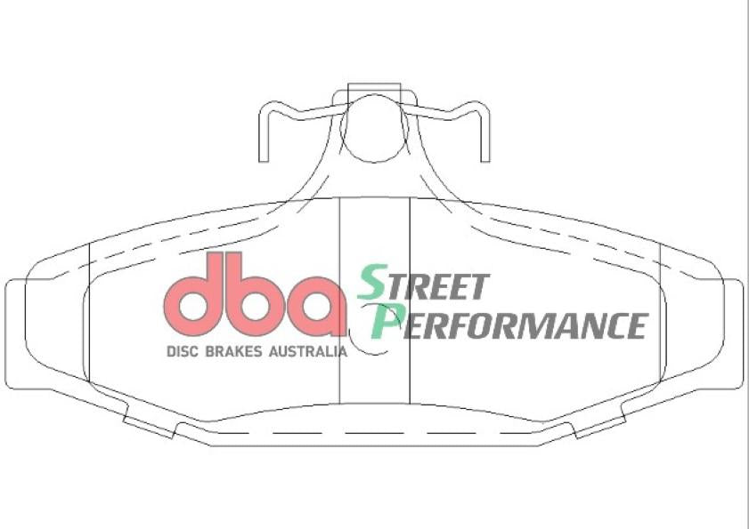 DBA Street Performance Brake Pad Set Rear DB1376SP