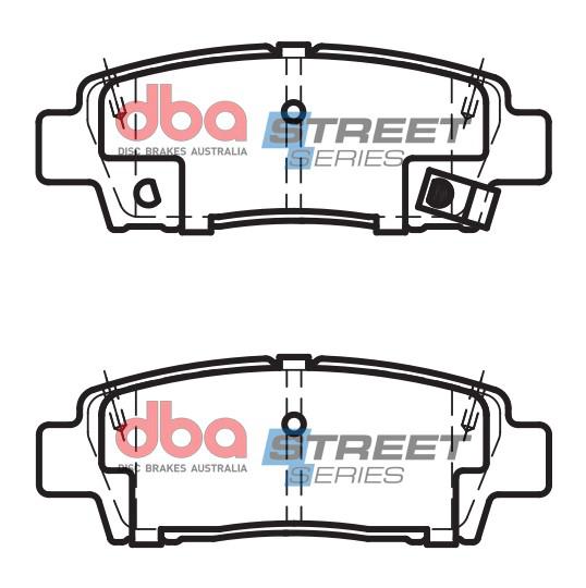 DBA Street Series Brake Pad Set Rear DB1384SS