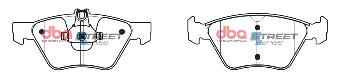 DBA Street Series Brake Pad Set Front DB1403SS