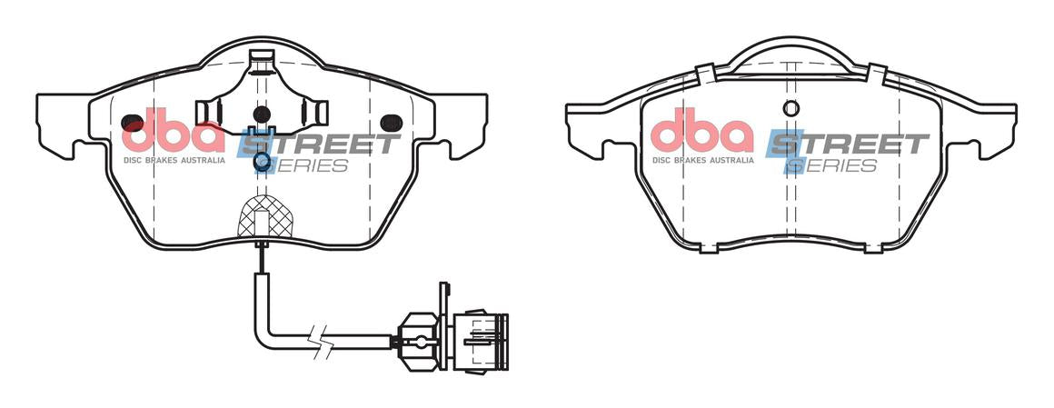 DBA Street Series Brake Pad Set Front DB1404SS