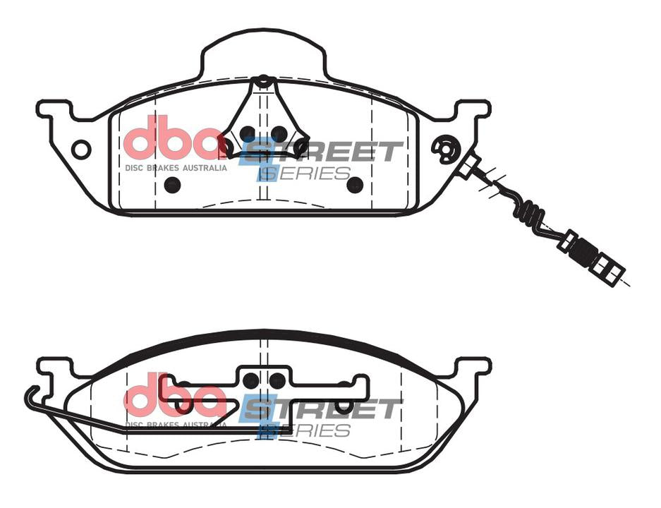 DBA Street Series Brake Pad Set Front DB1406SS