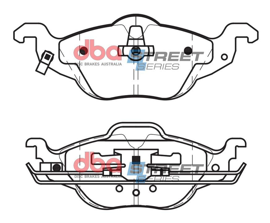DBA Street Series Brake Pad Set Front DB1424SS