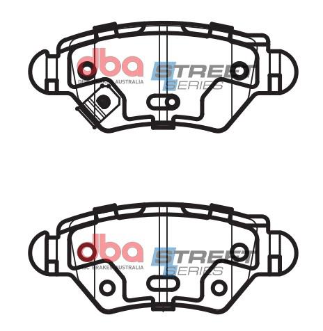 DBA Street Series Brake Pad Set Rear DB1425SS