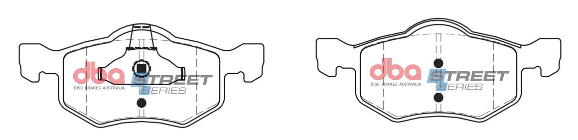 DBA Street Series Brake Pad Set Front DB1426SS