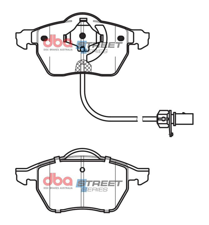 DBA Street Series Brake Pad Set Front DB1427SS