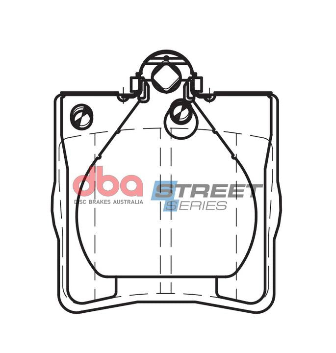 DBA Street Series Brake Pad Set Rear DB1428SS