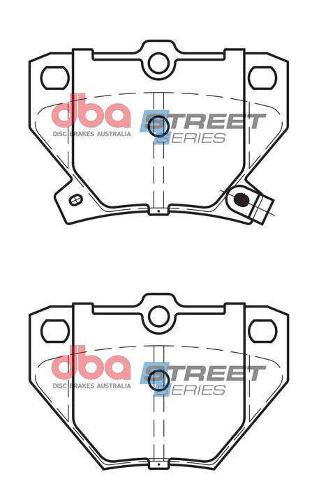 DBA Street Series Brake Pad Set Rear DB1429SS