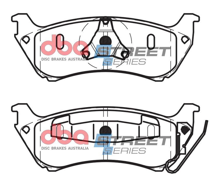 DBA Street Series Brake Pad Set Rear DB1430SS