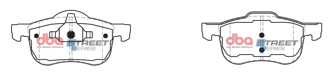DBA Street Series Brake Pad Set Front DB1445SS