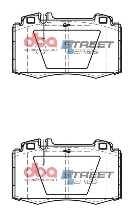 DBA Street Series Brake Pad Set Front DB1453SS