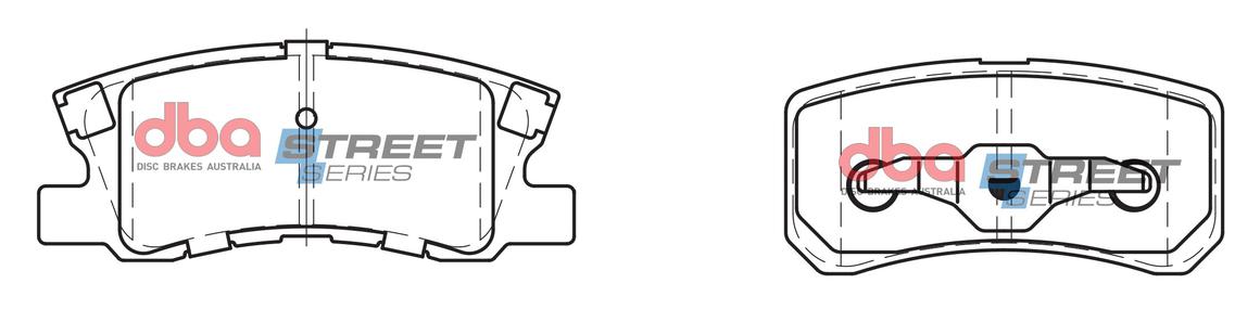 DBA Street Series Brake Pad Set Rear DB1464SS