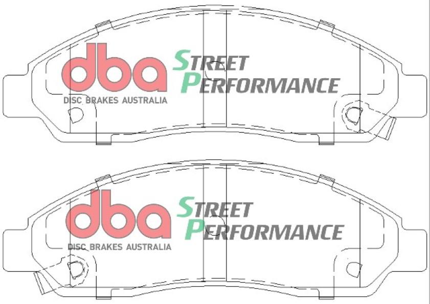 DBA Street Performance Brake Pad Set Front DB1468SP