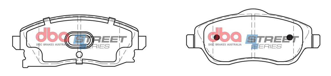 DBA Street Series Brake Pad Set Front DB1471SS