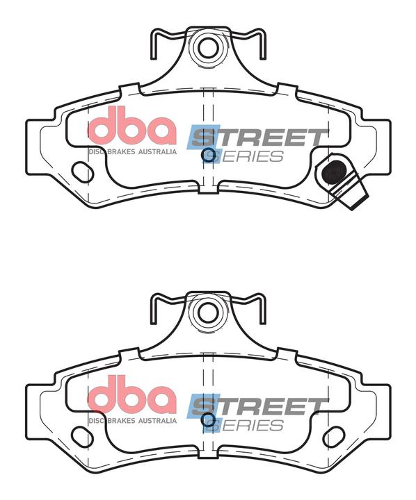 DBA Street Series Brake Pad Set Rear DB1475SS