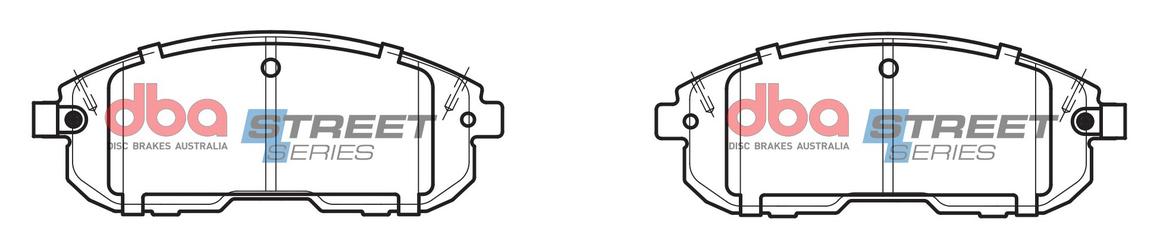 DBA Street Series Brake Pad Set Front DB1485SS