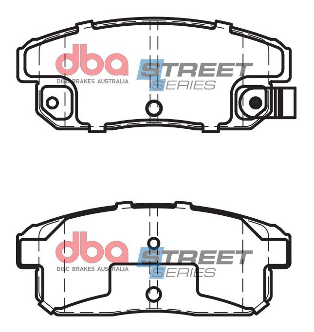 DBA Street Series Brake Pad Set Rear DB1493SS