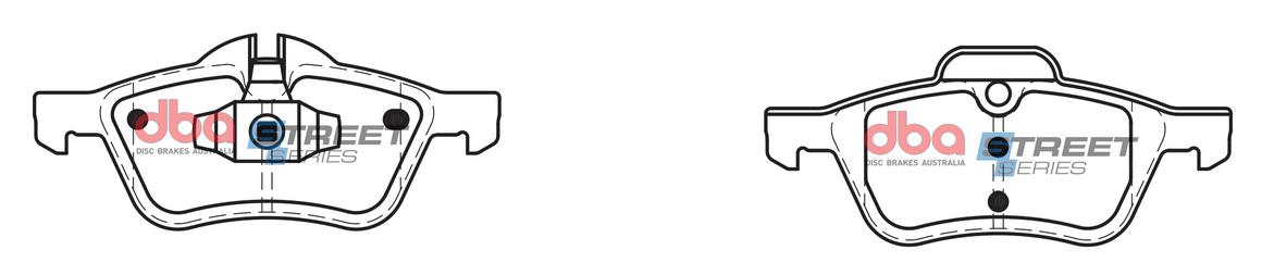 DBA Street Series Brake Pad Set Front DB1500SS