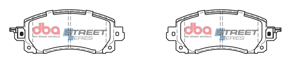 DBA Street Series Brake Pad Set DB15042SS