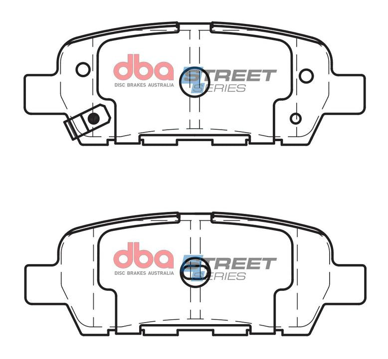 DBA Street Series Brake Pad Set Rear DB1509SS