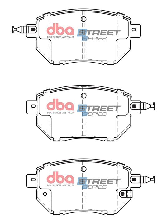DBA Street Series Brake Pad Set Front DB1516SS