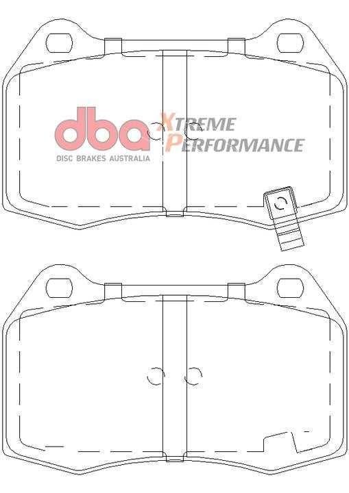 DBA Xtreme Performance Brake Pad Set Front DB1520XP