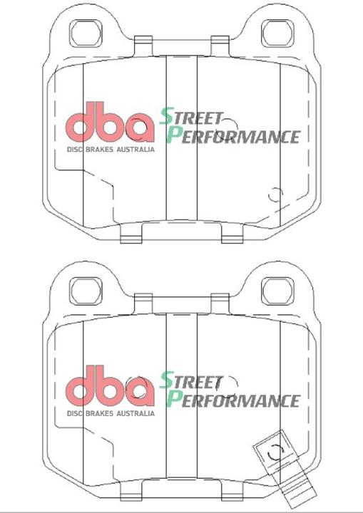 DBA Street Performance Brake Pad Set Rear DB1521SP