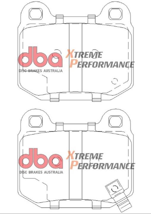 DBA Xtreme Performance Brake Pad Set Rear DB1521XP