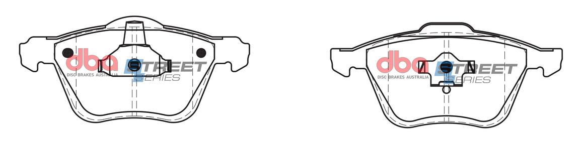 DBA Street Series Brake Pad Set Front DB1658SS