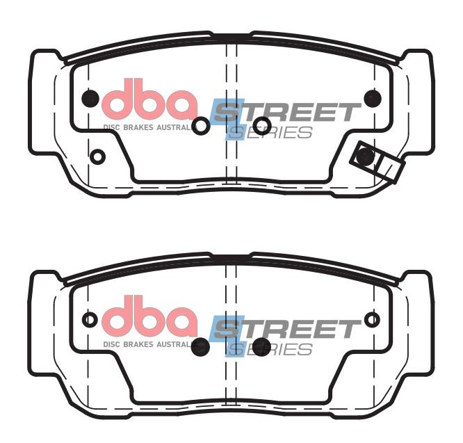 DBA Street Series Brake Pad Set Rear DB1673SS